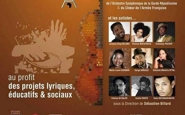 Affiche de l’Africa Lyric’s Opera Gala avec les portraits des artistes