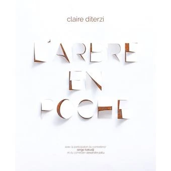 Pochette blanche de l’album L’Arbre en poche de Claire Diterzi